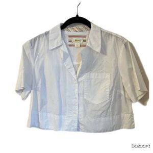 Anthropologie Maeve Cropped Button Down size XSP